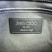Jimmy Choo Clutch Bag Leather in Silvery