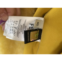Fendi Jacket/Coat Fur in Yellow