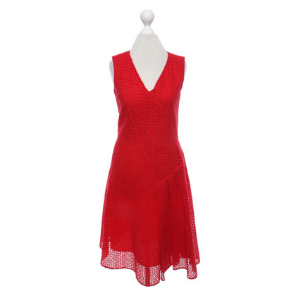 Carolina Herrera Kleid aus Baumwolle in Rot