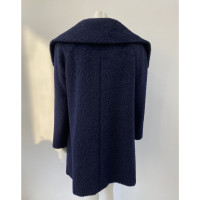 Max Mara Studio Jacket/Coat Wool in Blue