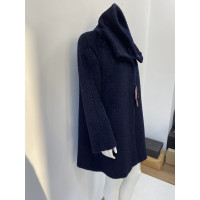 Max Mara Studio Jacket/Coat Wool in Blue