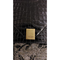 Saint Laurent Margaux Shoulder Bag aus Leder in Schwarz