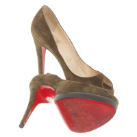 Christian Louboutin Suede peep-toes