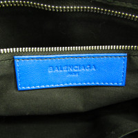 Balenciaga Clutch aus Leder in Blau