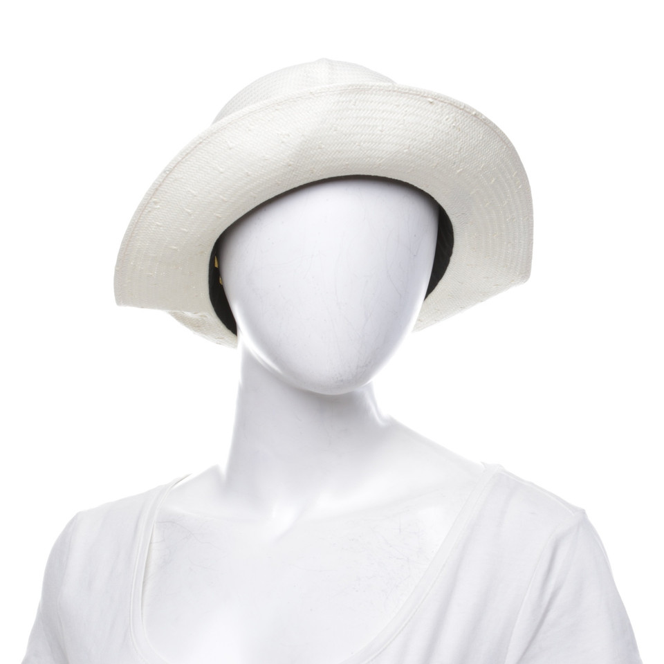 Borsalino Cappello in bianco crema