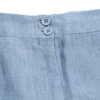Etro Trousers Linen in Blue