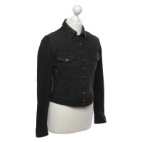 Current Elliott Denim jacket with studded trim