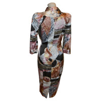 Just Cavalli zijden jurk met patroon