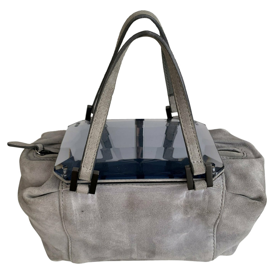 Fendi Handbag Suede in Grey