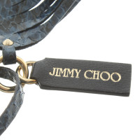 Jimmy Choo Anhänger aus Leder in Blau