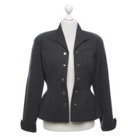 Mugler Blazer en Laine en Gris