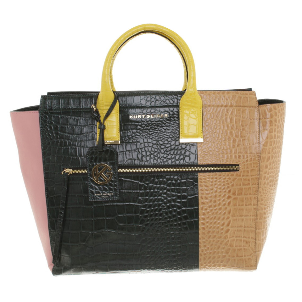 Kurt Geiger "Croc Beatrice Tote"