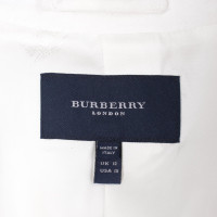 Burberry Giacca/Cappotto in Pelle in Bianco