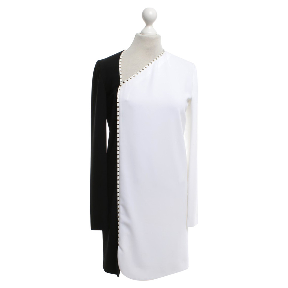 Versace Kleid in Schwarz/Weiß