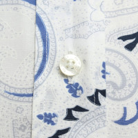 Etro Blouse in white / blue