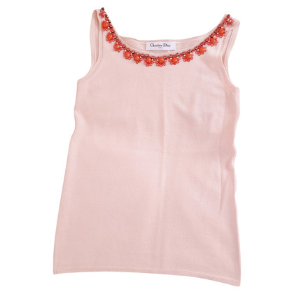 Christian Dior Top Wool in Pink