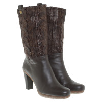 Stuart Weitzman Ankle boots with knit pattern