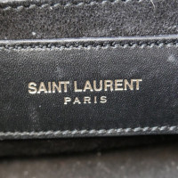 Saint Laurent Duffle aus Leder in Schwarz