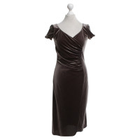 Armani Velvet Dress in Dark Brown