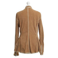 Armani Wild leather jacket in brown
