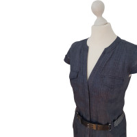 St. Emile Linnen jurk in denim-look