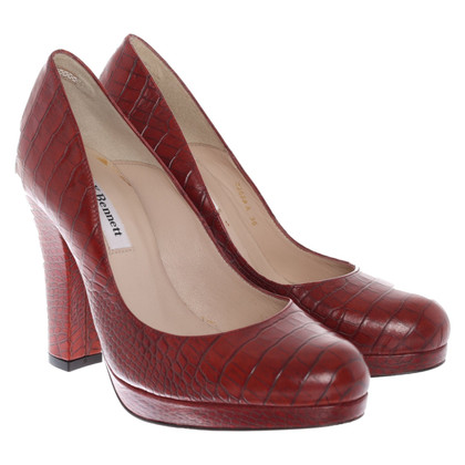 L.K. Bennett Pumps/Peeptoes Leather in Red
