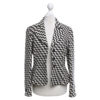 Armani Collezioni Wool blazer with zigzag pattern