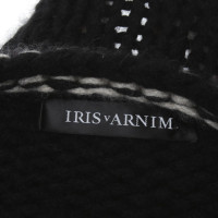 Iris Von Arnim Cardigan in black / cream