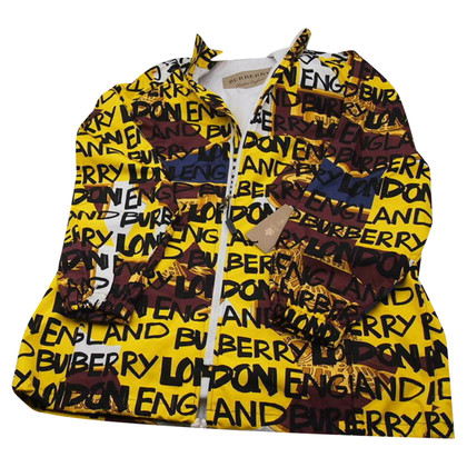 Burberry Jacket/Coat Canvas in Yellow
