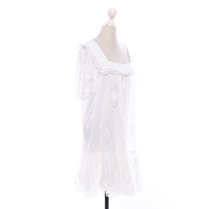 Temperley London Kleid aus Baumwolle in Weiß