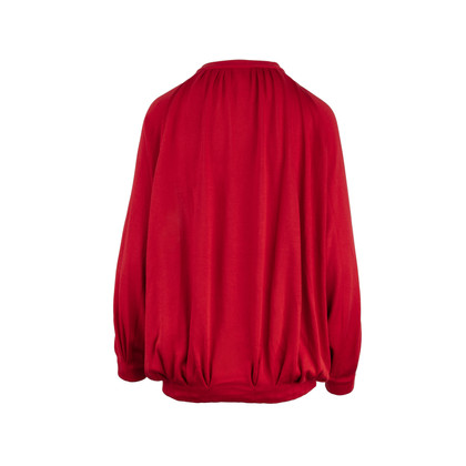 Yves Saint Laurent Oberteil aus Seide in Rot
