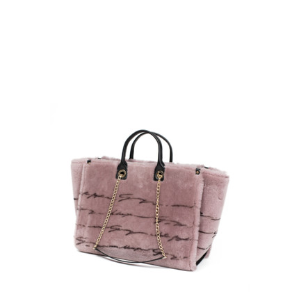 Genny Tote Bag aus Pelz in Rosa / Pink