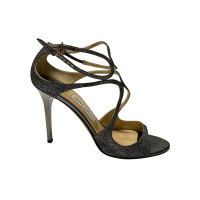 Jimmy Choo Sandals Leather in Grey