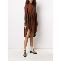 Romeo Gigli Dress Silk in Brown