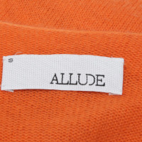 Allude manteau tricoté orange