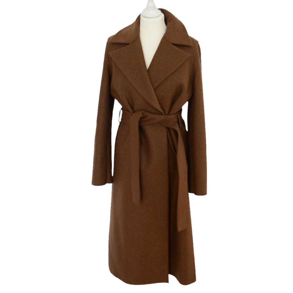 Harris Wharf Jacket/Coat Wool in Brown