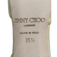 Jimmy Choo Pumps/Peeptoes aus Lackleder in Beige