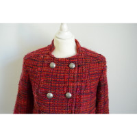 Etro Jacke/Mantel aus Wolle in Rot