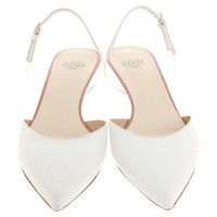 Francesco Russo Sandals Patent leather in White