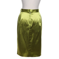 Dolce & Gabbana Lime green skirt made of satin