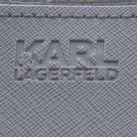 Karl Lagerfeld clutch en bleu foncé