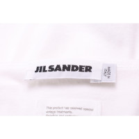 Jil Sander Oberteil aus Baumwolle in Weiß