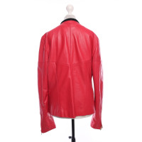 Just Cavalli Jacke/Mantel aus Leder in Rot