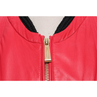 Just Cavalli Jacke/Mantel aus Leder in Rot