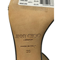 Jimmy Choo Sandalen aus Leder in Schwarz