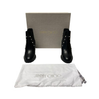 Jimmy Choo Bottes en Cuir en Noir