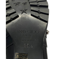 Jimmy Choo Stiefel aus Leder in Schwarz