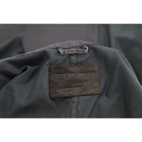 Armani Jacke/Mantel aus Leder in Schwarz