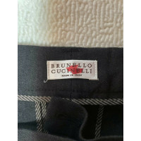 Brunello Cucinelli Hose aus Baumwolle in Grau