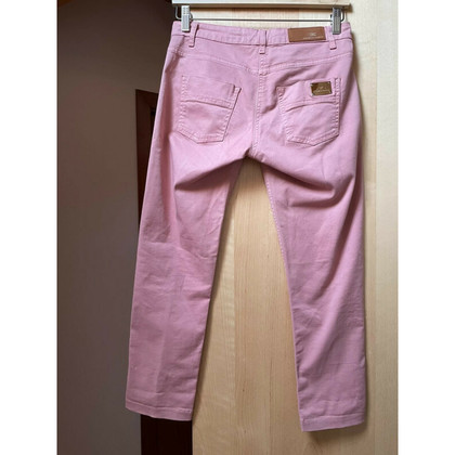 Elisabetta Franchi Paire de Pantalon en Coton en Rose/pink